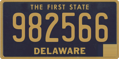 DE license plate 982566