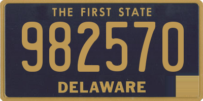 DE license plate 982570