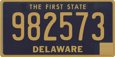 DE license plate 982573