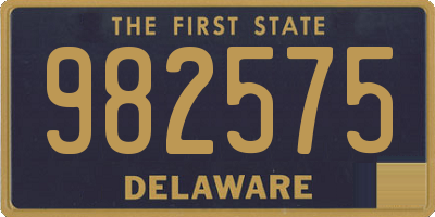 DE license plate 982575