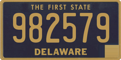 DE license plate 982579
