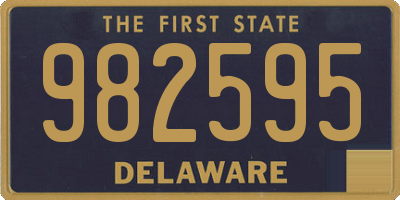 DE license plate 982595