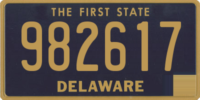 DE license plate 982617