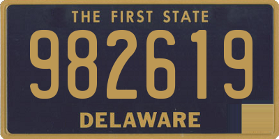 DE license plate 982619