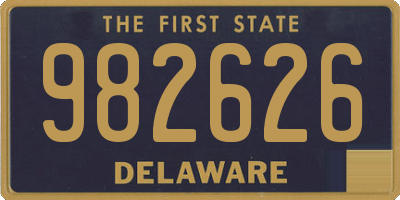 DE license plate 982626