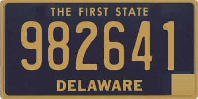 DE license plate 982641