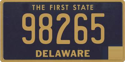 DE license plate 98265