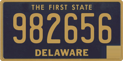 DE license plate 982656