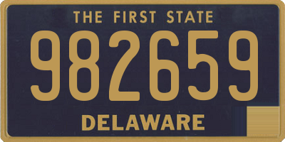 DE license plate 982659