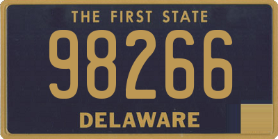 DE license plate 98266