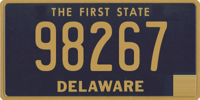 DE license plate 98267