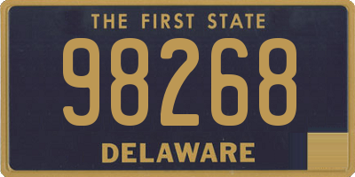 DE license plate 98268