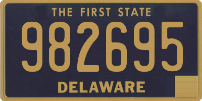 DE license plate 982695