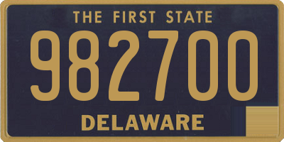 DE license plate 982700