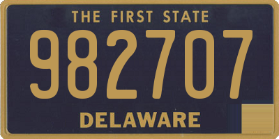 DE license plate 982707