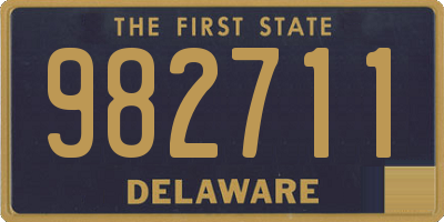 DE license plate 982711