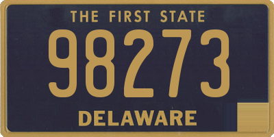 DE license plate 98273