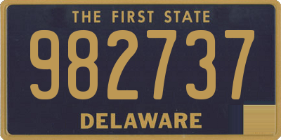 DE license plate 982737