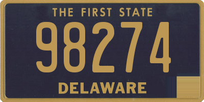 DE license plate 98274