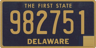 DE license plate 982751