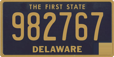 DE license plate 982767