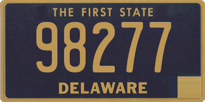 DE license plate 98277