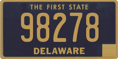 DE license plate 98278