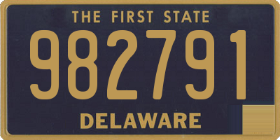 DE license plate 982791