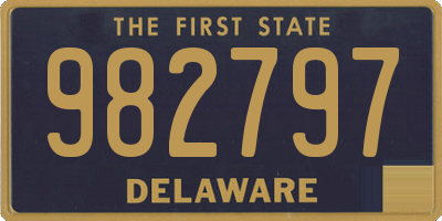 DE license plate 982797