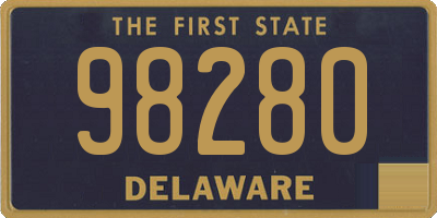 DE license plate 98280