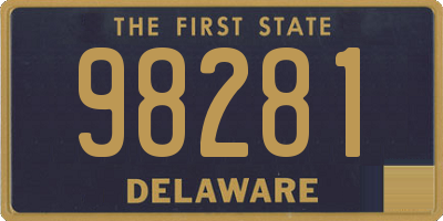 DE license plate 98281