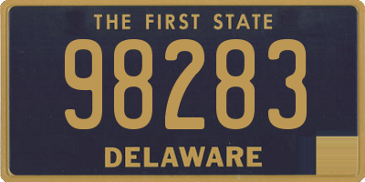 DE license plate 98283