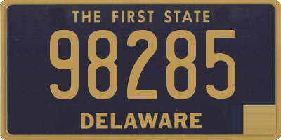 DE license plate 98285