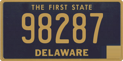 DE license plate 98287