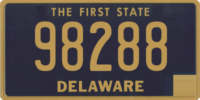 DE license plate 98288