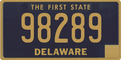 DE license plate 98289