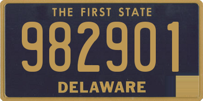 DE license plate 982901