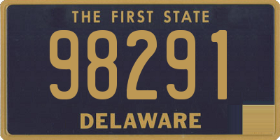 DE license plate 98291