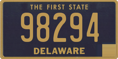 DE license plate 98294