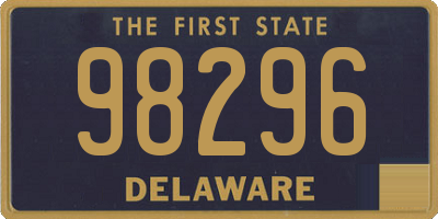 DE license plate 98296