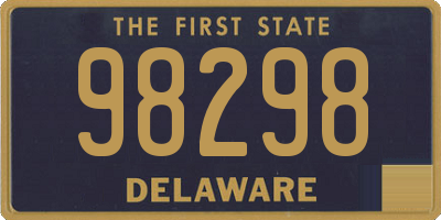 DE license plate 98298
