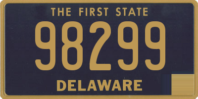 DE license plate 98299
