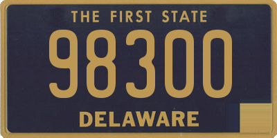 DE license plate 98300