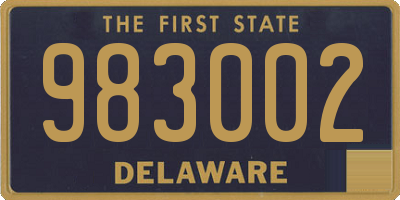 DE license plate 983002