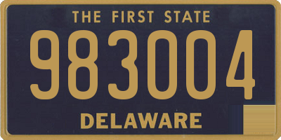 DE license plate 983004