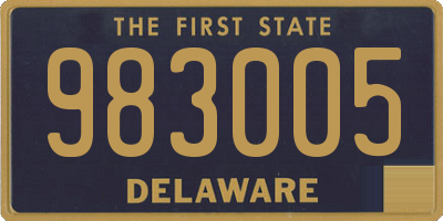 DE license plate 983005