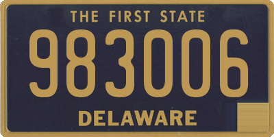 DE license plate 983006