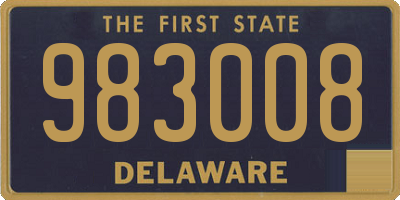 DE license plate 983008