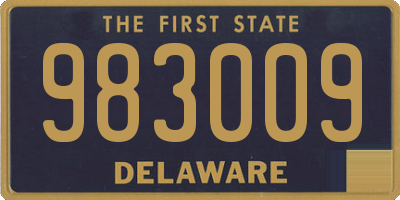 DE license plate 983009