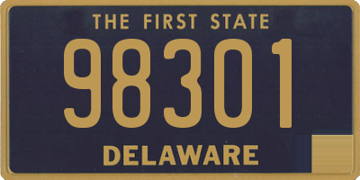 DE license plate 98301